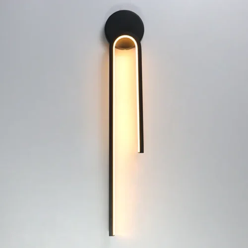 Levou-luz-da-parede-sala-de-estar-fundo-decorativo-l-mpada-de-parede-corredor-ilumina-o Arandela Minimalista Em Curva U
