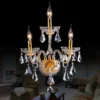 Luxo-Europeu-Estilo-Crystal-Lamp-parede-de-cabeceira-do-quarto-corredor-KTV-vela-K9-lumin-ria Arandela Clássica Maria Teresa Cristal