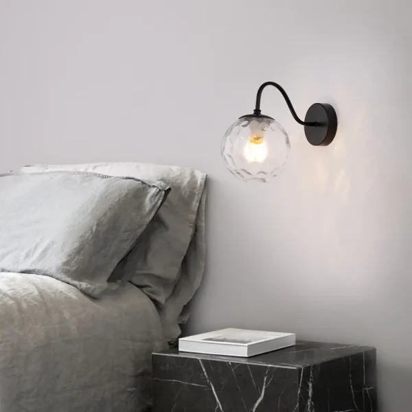 Modern-LED-Wall-Lamp-Glass-Lampshade-Ball-Light-Para-Sala-de-estar-Quarto-Cabeceira-Corredor-Corredor-2