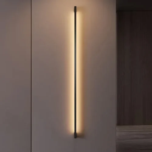 Modern-Minimalista-LED-Faixa-L-mpada-De-Parede-Canto-Linha-L-mpada-Quarto-Sala-De-Jantar Arandela Barra Alumínio Minimalista e Luz LED