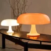 Abajur Design Cogumelo Cores Laranja ou Branco, abajur design cogumelo, por Miresa, loja-de-luminárias-São-Paulo.
