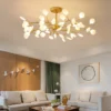 Moderno-led-firefly-lustres-de-ouro-preto-rvore-ramo-luzes-decora-o-da-sala-luxo-para-2 Lustre Galho Árvore Retorcido Com Pétalas de LED