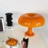 Abajur Design Cogumelo Cores Laranja ou Branco