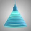 pendente de borracha maleavel azul marca miresa Pendente Silicone Colorido Cúpula Maleável