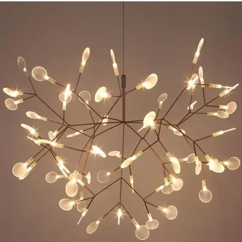 45-heads-large-Modern-Led-Pendant-Light-Nordic-Acrylic-Branches-Dining-Room-Kitchen-Light-Cherry-Blossoms Lustre Moderno Galho e Pétalas Acrílico Luz LED