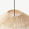 Criativo-moderno-Artesanal-Rattan-Arte-Abajur-Estilo-do-Designer-Lustre-Restaurante-Quarto-e-Sala-de-Ch-3 Pendente Artesanal Rattan Natural | Entrega em Todo Brasil