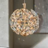 K9-Pure-Crystal-Small-Chandelier-Luz-de-cabeceira-moderna-LLuxury-Crystal-Wall-Lamp-Corredor-Teto-L-1 Pendente Cristal K9 Translúcido