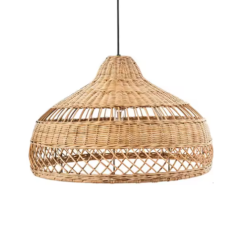 Luminária Rústica Artesanal Chinesa Rattan Marca Miresa