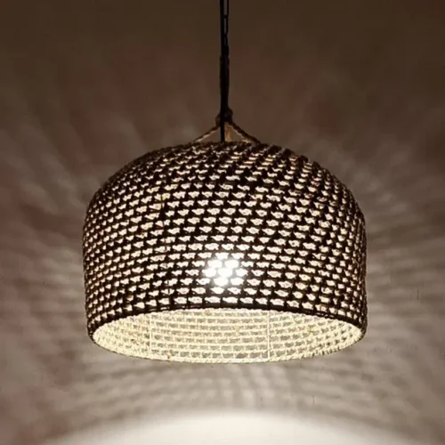 Pendente Corda Cânhamo Vintage Leste Asiático | Miresa São Paulo