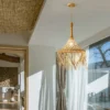 M-o-Tecido-Rattan-Lustre-Arte-N-rdica-Japonesa-Droplight-Luzes-Pingente-Casa-Quarto-Restaurante-Sala-3 Pendente Rústico Japonês Artesanal | Miresa São Paulo
