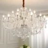 Lustre de cristal moderno maria teresa (Lustre Maria Teresa De Cristal Transparente), disponível na Miresa, loja-de-luminárias-São-Paulo.