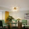 Lustre Estrela Metal Dourado ou Cromado