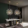Lustre Estrela Metal Dourado ou Cromado