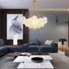 Nordic-Home-Decor-Lustres-para-Sala-de-Jantar-Lustre-Pendant-Lights-L-mpadas-de-suspens-o-2 Lustre Moderno Bola Vidro Branco Leitoso