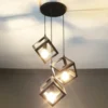 Nordic-luzes-pingente-industrial-l-mpada-do-vintage-arte-ferro-loft-gaiola-pendurado-ilumina-o-teto Pendente Gaiola Aramado Industrial Loft