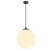 Personalidade-criativa-moderna-restaurante-bar-quarto-decora-o-lumin-ria-nordic-simples-nica-cabe-a-bola Pendente Bola Vidro Branco Leitoso Fosco
