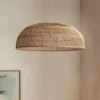 Lustre Semicírculo Rattan Rústico | Comprar com Frete Grátis