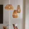 Pendente Chinês Vintage Rattan Corda Cânhamo | Miresa São Paulo