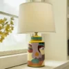Abajur de cerâmica arte réplica (Abajur De Cerâmica Arte Réplica Italiana), disponível na Miresa, loja-de-luminárias-São-Paulo.