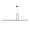 Extremamente-Simples-e-Criativo-LED-Candelabro-de-Tira-Longa-Linha-Geom-trica-Modelagem-Sala-de-Jantar-2 Lustre Preto Minimalista Linear e Circulo