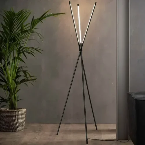 Luminária Chão Minimalista Barra Linear Tubular
