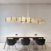 Lustre-LED-Lustre-Teto-Lustre-Ilumina-o-Moderna-Decora-o-de-Luxo-Upscale-Home-Appliance-Sala-2 Lustre Retangular Escultura Contemporânea Acabamento Polido
