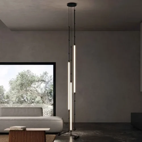 Lustre-n-rdico-para-sala-de-estar-Lumin-rias-do-lobby-Simples-e-moderno-Ilumina-o Lustre Minimalista Para Teto Duplo Duplex