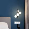 Minimalista-Bedside-Lamp-Minimalista-Apartamento-Pendant-Lamp-Living-Room-Background-Wall-Decoration-Decorative-Pendant-Lamp-2 Pendente Moderno Molécula Bola De Vidro Branca Leitosa