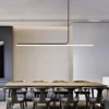 Minimalista-Sala-de-jantar-Lustre-Criativo-Bar-Longo-LED-L-mpada-Pingente-Simples-Linhas-Modernas-Luz-3 Lustre Minimalista Linear Barra Em Forma Cilindro