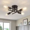 Modernas-Luzes-de-Teto-LED-Industrial-Decora-o-Minimalista-N-rdica-Sala-de-Estar-e-Sala-1 Luminária Sobrepor Moderno Alumínio Dourado ou Preto