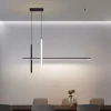 Lustre Minimalista Barra Alumínio Linear Com Fita de LED