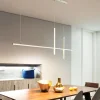 Lustre Minimalista Barra Alumínio Linear Com Fita de LED