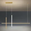 Lustre Minimalista Barra Alumínio Linear Com Fita de LED