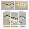 Luminária Sobrepor Minimalista Quadrado Alumínio Vazado Com Luz de LED