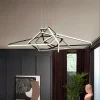 Modernos-Lustres-LED-para-Decora-o-de-Casa-Luzes-Penduradas-Ilumina-o-Interior-Sala-de-Estar-1 Lustre Minimalista Preto Despojado De Alumínio e Luz de LED