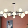 Nordic-e27-lustre-casa-ouro-preto-decora-o-do-teto-luz-moderna-sala-de-estar-quarto Lustre Moderno Preto e Dourado Com Lâmpada Aparente