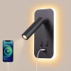 Arandela Compacta Botão Liga/Desliga e Conector USB Para Smartphone