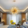 Postmodern-Spark-Ball-Restaurant-Candelabro-Quarto-Quente-N-rdico-Personalidade-Criatividade-Sala-de-estar-simples-L-1 Lustre Estrela Dourada Polido