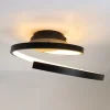 S2377f54e0f1a46f4917c39f3a461ee7f6 Luminária Sobrepor Espiral Minimalista Alumínio Preto ou Branco