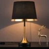 Abajur Moderno Sofisticado Dourado e Preto, abajur dourado moderno sofisticado preto, por Miresa, loja-de-luminárias-São-Paulo.