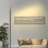 Se173964ea7fc4861863c78ce3f050fdds Luminária de Chão Minimalismo Linear Luz LED