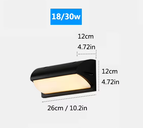 1 ARANDELA PARA JARDINS Arandela Moderna Para Fachadas e Jardins IP65 Sensor LED