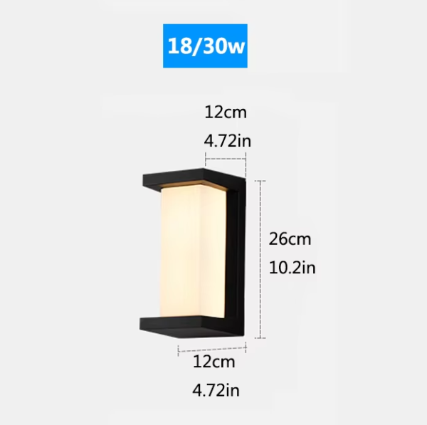 2514 Arandela Moderna Para Fachadas e Jardins IP65 Sensor LED