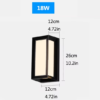 3 ARANDELA PARA JARDINS Arandela Moderna Para Fachadas e Jardins IP65 Sensor LED