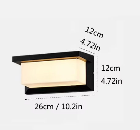 ARANDELA PARA JARDINS Arandela Moderna Para Fachadas e Jardins IP65 Sensor LED