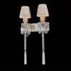 Estilo-Europeu-Cristal-Cabeceira-Luxo-Espelho-Farol-L-mpada-De-Parede-Villa-Quarto-Sala-De-Estar-2 Arandela Moderno Baccarat Com Cúpula Plissada