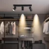 GU10-LED-teto-Spotlight-decora-o-da-casa-lumin-ria-interior-corredor-loja-teto-faixa-l-2 Trilho Spotlight Soquete GU10 LED