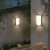 L-mpada-de-parede-LED-imperme-vel-ao-ar-livre-moderna-ilumina-o-exterior-varanda-luzes-1 Arandela Moderna Para Jardins e Fachadas de Casas