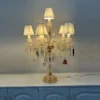 Lumin-ria-de-mesa-em-cristal-l-mpada-de-mesa-moderna-para-quarto-decora-o-de-1 Castiçal De Cristal K9 De Luxo