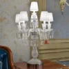 Lumin-ria-de-mesa-em-cristal-l-mpada-de-mesa-moderna-para-quarto-decora-o-de Castiçal De Cristal K9 De Luxo